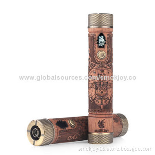 Smokjoy Newest Products Wooden E-Cig N-fire Max Wood Mechanical Mod, 140mm Length